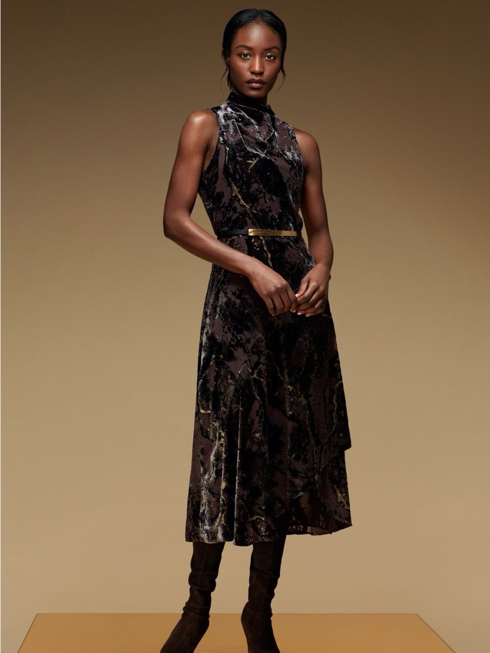 Donna Karan Sleeveless Midi Dress NWT